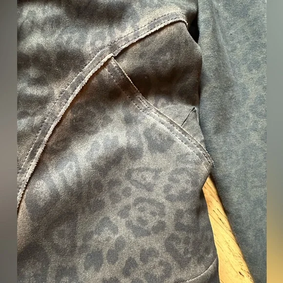 Anthropologie Marrakech Leopard Print Moto Jacket Removable Sherpa Collar - Picture 6 of 12